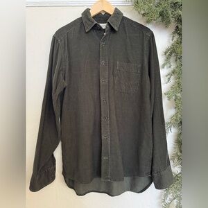 Men’s Taylor Stitch Brown Corduroy Button Down Shirt